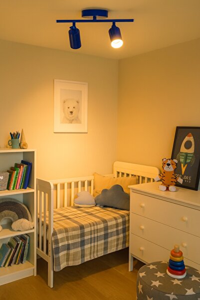 Koal Avize Spoti 2'Li Mavi Renk (GÜN IŞIĞI) Modern Tasarım Cafe - Mutfak - Ba...