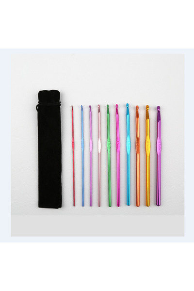 Choice7 Type 5 Coloured Aluminium Oxide Single Head Crhet Hook DYI Knitting T...