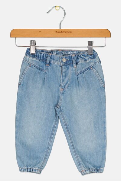 GAP Toddlers Boy Washed Non-Stretchable Denim, Light Blue