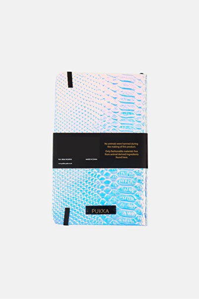 PUKKA PAD Be Wild Be Pukka A 5 Ruled Notebook, Silver