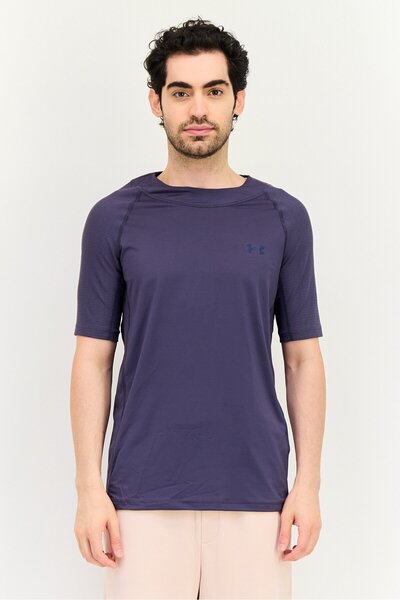 Under Armour Men Sportswear Fit Short Sleeves Training T-Shirts, Dark Purple