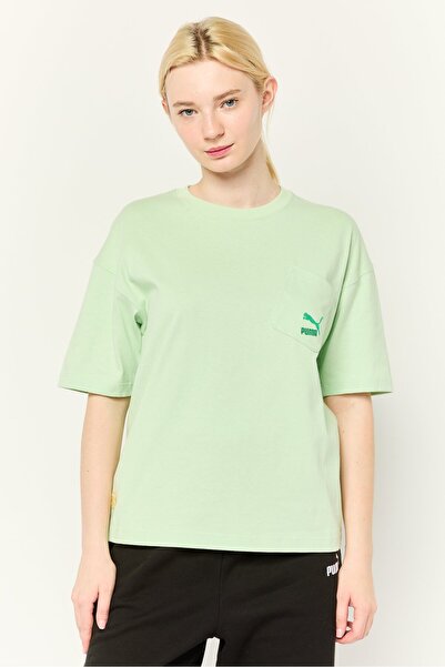 Puma Women Sportswear Fit Short Sleeves Outdoor T-shirt, Light Mint Green