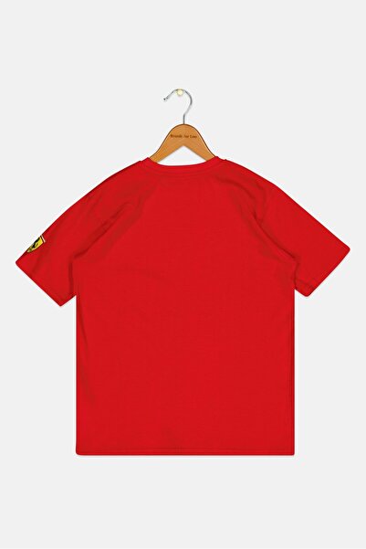 Scuderia Ferrari Toddlers Boy Crew Neck Short Sleeve Outdoor T-Shirt, Red