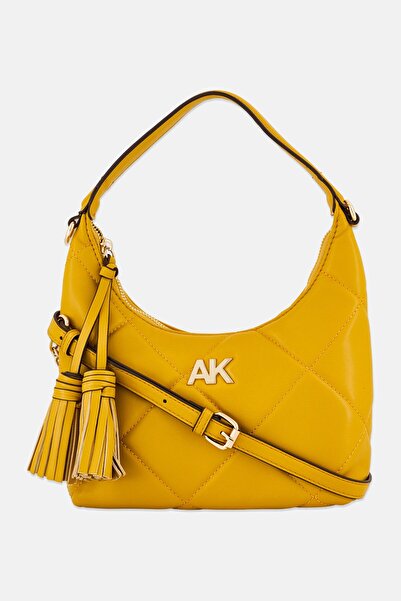Anne Klein Women Brand Log Shoulder Bag, Yellow