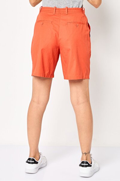 Lacoste Women Embroidered Logo Basic Shorts, Rust