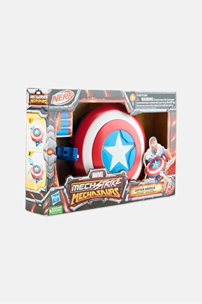 Nerf Marvel Mech Strike Mechasaurs Captain America Redwing Blaster with 3 Darts