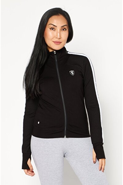 Scuderia Ferrari Women Sportswear Fit Long Sleeve Outdoor Sweatshirts, Black
