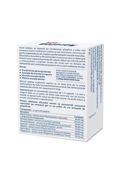 MARATON FORTE capsules, increase male sexual performance, 4 capsules