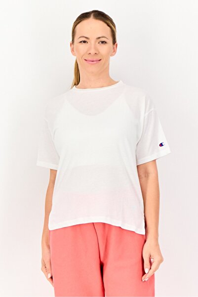 Champion Women Sportswear Fit Short Sleeve Outdoor T-shirt, White