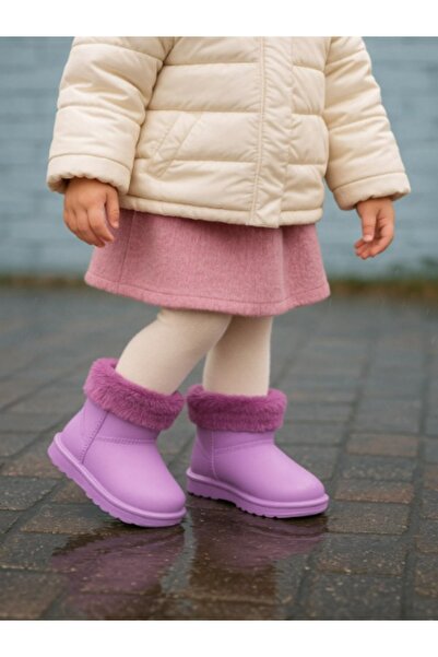 madamemuko أحذية مقاومة للماء للأم والابنة مبطنة بالفرو بالكامل مع بطانة من ا...