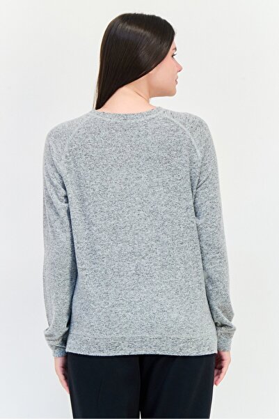 SKECHERS Women Sportswear Fit Long Sleeves Outdoor Bobs T-Shirt, Grey