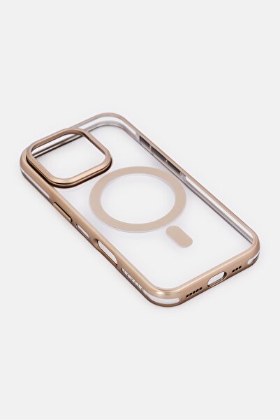 Levelo iPhone 16 Pro Elio PC Case With Camera Ring Stand, Gold