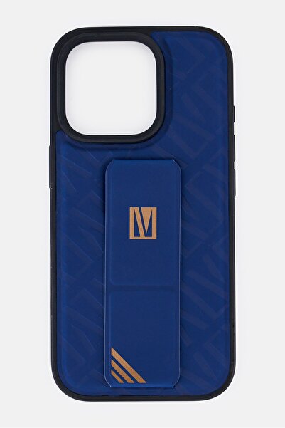 Levelo جراب مورفيكس كويرو جريب ستاند الواقي لهاتف آيفون 16 برو، أزرق داكن