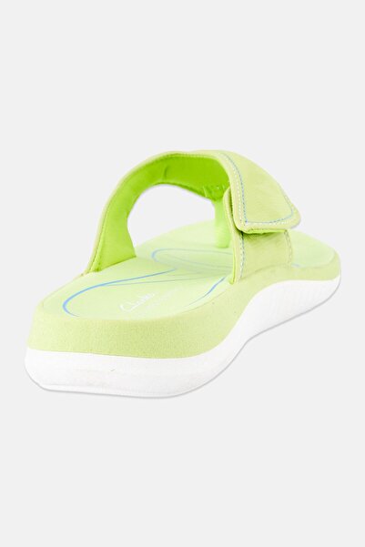 CLARKS Women Medium Slip On Casual Slipper, Lime Green