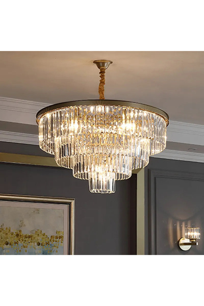 Alessandro DESIGN Candelabru de cristal CHAMBORD Eleganza 8xE14, diametru 48c...