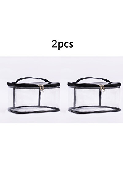 Choice 2 pcs Transparent Mesh Zipper Toy Storage Bag - Large Capacity Puzzle and Block Organizer, Ideal for