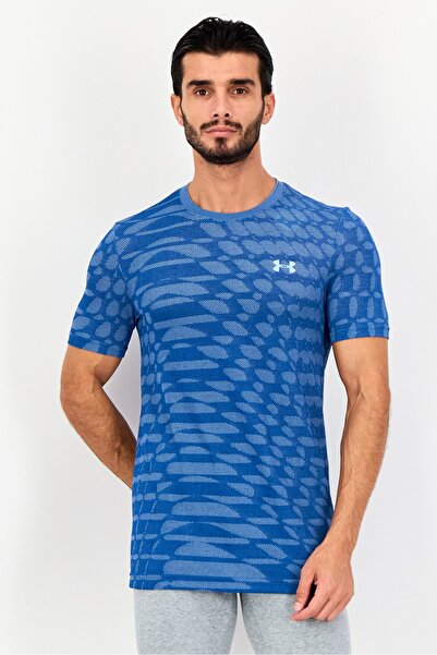 Under Armour تي شيرت تدريب رجالي بأكمام قصيرة، متعدد الألوان