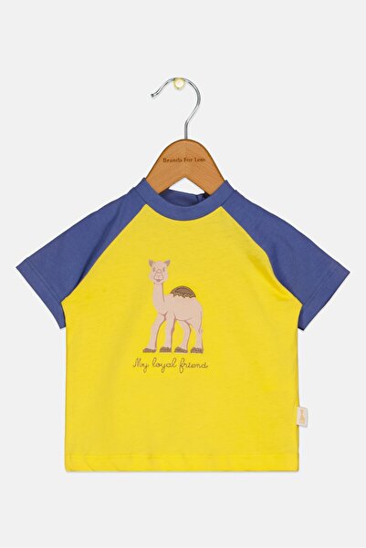 Sophie La Girafe Toddlers Boy Crew Neck Graphic Print Short Sleeve Top, Yellow