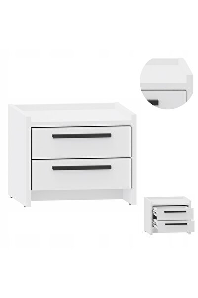 Other Noptieră ALTIVO 2SN albă, 2 sertare joase, comodă mică