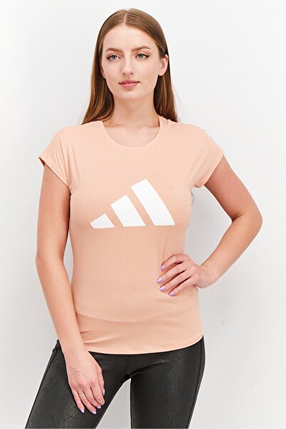 adidas Women Sportwear Fit Short Sleeve Training T-Shirt, Orange