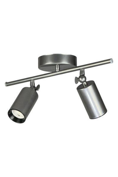 LEGACY Spoti 2'Li Gri Renk (GÜN IŞIĞI) Modern Tasarım Cafe - Mutfak - Banyo Spot Ledli Sıralı Avize