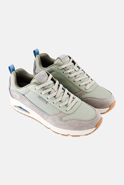 SKECHERS Men Stacre 2,0 Lace Up Outdoor Shoes, Sage Green