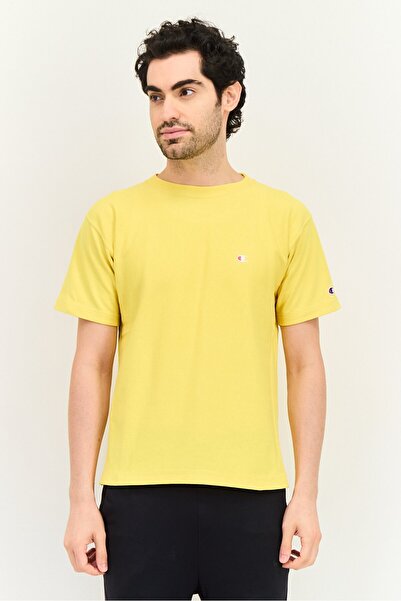 Champion Men Sportswear Fit Short Sleeve Outdoor T-Shirt, Yellow