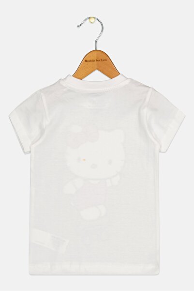 SANRIO Toddlers Girl Short Sleeve Hello Kitty Graphic Print T-Shirt, White