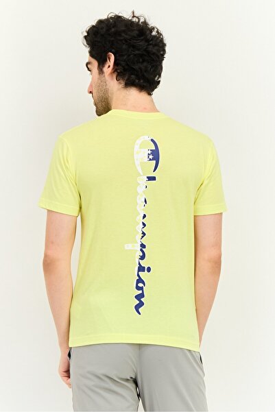 Champion Men Performance Fit Short Sleeve Running T-Shirt, Yellow