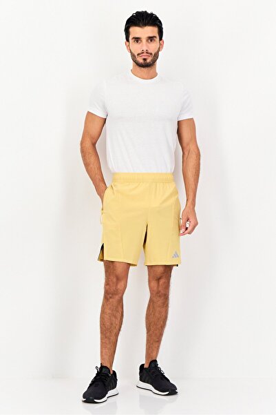 adidas Men Regular Fit 7 Inseam Training Shorts, Mustard