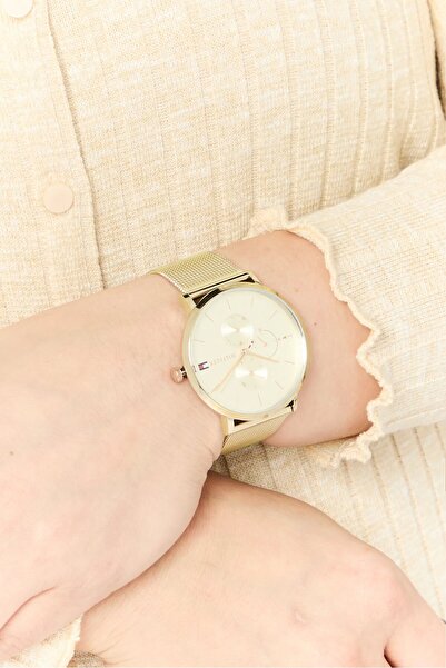 Tommy Hilfiger Women 1781943 Stainless Steel Analog Watch 40 mm, Gold