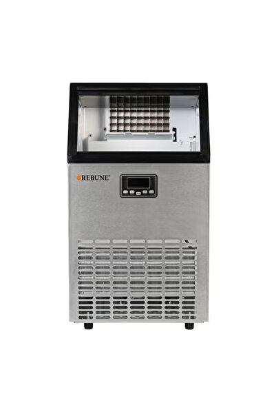 rebune ماكينة صنع الثلج بسعة إنتاج يومية 45 كجم، 45 لترًا 270 وات RE-6-047 أسود