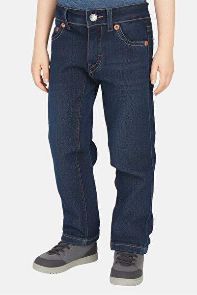 Levi's بنطلون جينز مغسول للبنات الصغار، أزرق