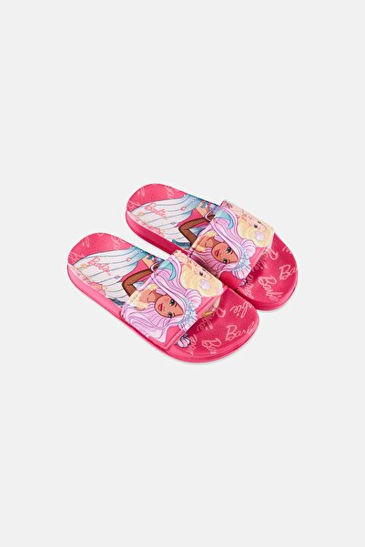 Barbie Kids Girl Slip On Slides, Multicolor