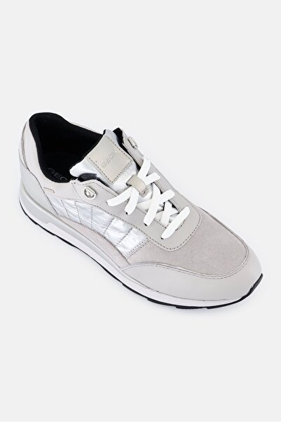 Geox Women D New Aneko B Lace Up Casual Shoes, Grey