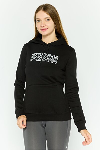 Puma Women Sportswear Fit Long Sleeve Outdoor Hoodie, Black