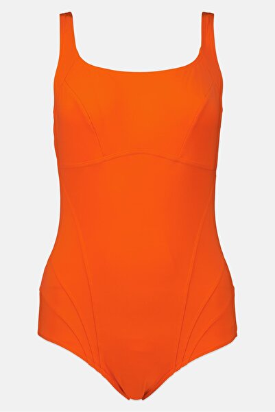 SPEEDO Women Embroidered Logo One Piece Swimsuit, Orange