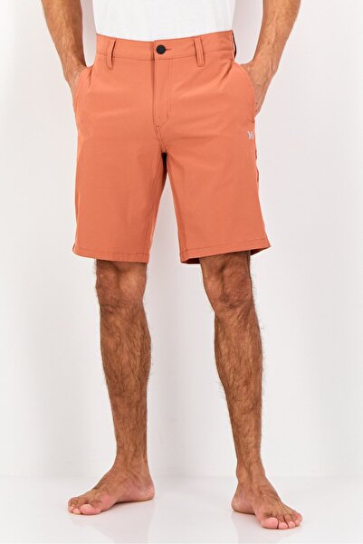 Hurley Men Brand Logo Board Shorts, Rust