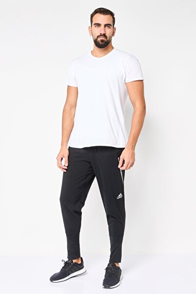 adidas Men Regular Fit Running Track Pants, Black