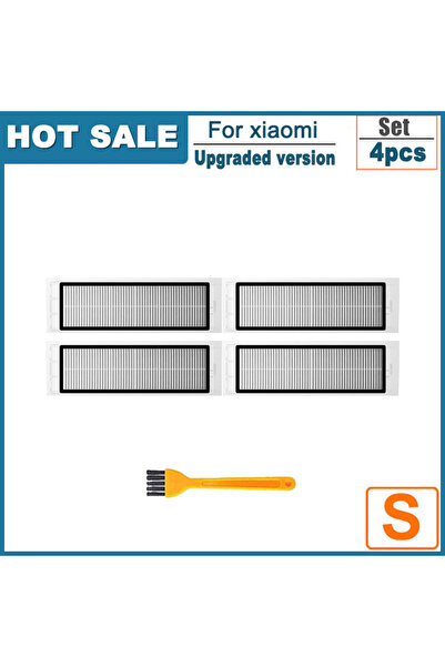 Choice فلتر هيبا 4 قطع فلتر هيبا لشاومي ميجيا 1S، روبوروك S5 S50 ماكس، مكنسة ...