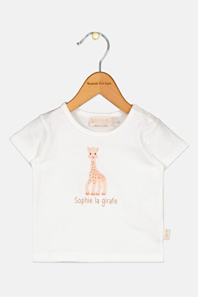 Sophie La Girafe Toddlers Girl Brand Logo Short Sleeves T-Shirt, White