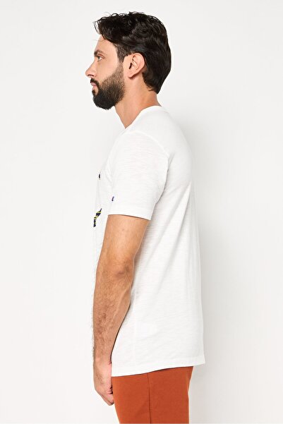 Champion Men Sportswear Fit Short Sleeve Outdoor T-Shirt, White