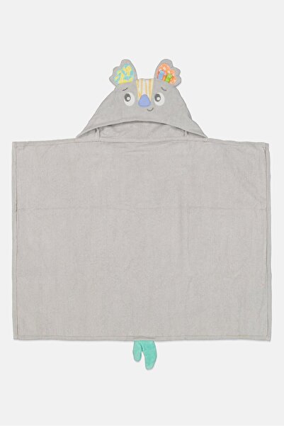 Playgro Toddlers Boy Embroidered Hoodie Blanket, Grey