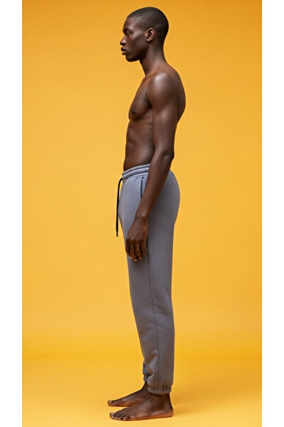 DARK AND BRIGHT Men's Jogger Pants with Elastic Waist and Drawstring, Side Pockets, Fleece Lining, Elasticated Cuffs