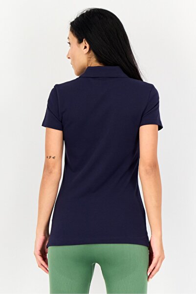 Puma Women Regular Fit Short Sleeves Outdoor Polo Shirt, Dark Navy