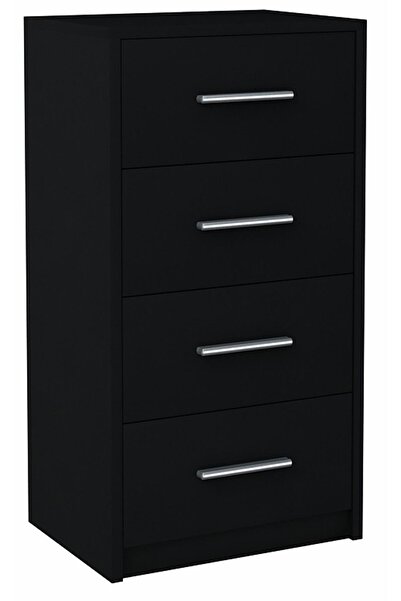 Other Comodă cu sertare BODO 4S NEGră, 40 cm, sertare cu raft