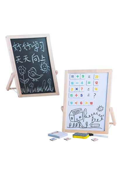 Robentoys Wooden Board with 2 Sides + Accessories