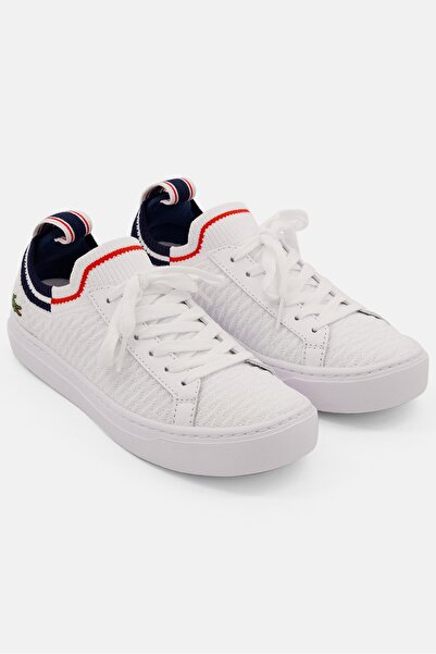Lacoste Women LA Piquee Lace up Closure Sport Shoes, White
