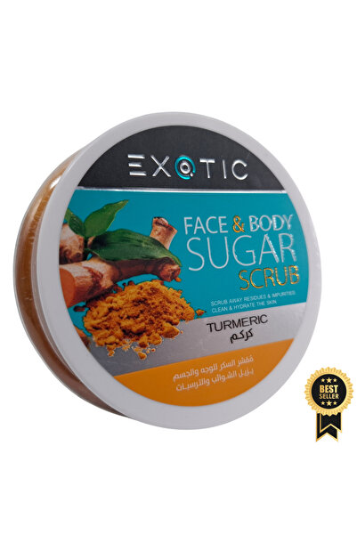Exotic ايكزوتيك كركم مقشر السكر للوجه والجسم 300 مل