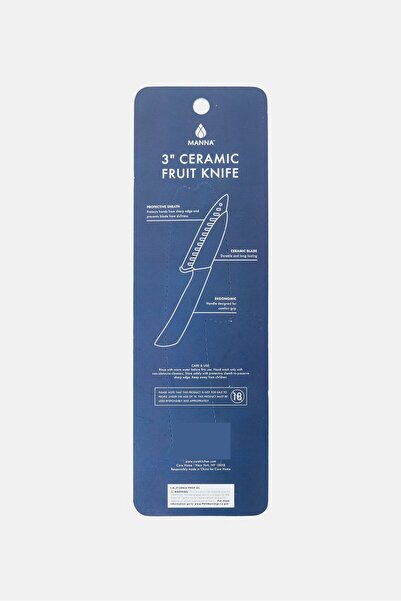 manna Ceramic Fruit Knife Set, Multicolor